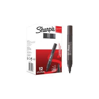 PENNARELLO MARKER SHARPIE METAL SMALL NERO pacco da 12