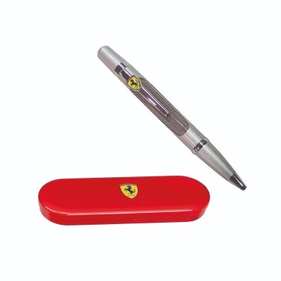 PENNA FERRARI A SFERA DI METALLO INCHIOSTRO NERO CON CUSTODIA PN59416