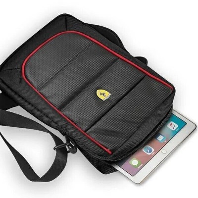 BORSELLO TRACOLLA FERRARI PORTA TABLET 10” IMPERMEABILE NERO FESH10BK