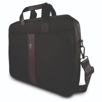 FERRARI COMPUTER BAG 15” 2 TASCHE ESTERNE NERO FEURCB15BK